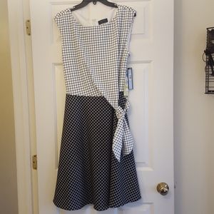 Tahari checkered dress
